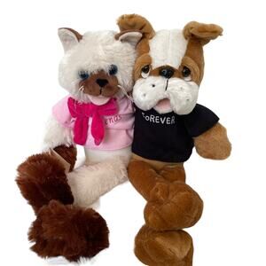 Chantilly Lane Animated Duets Dog & Cat Best Friends Plush Toy Singing FLAW READ